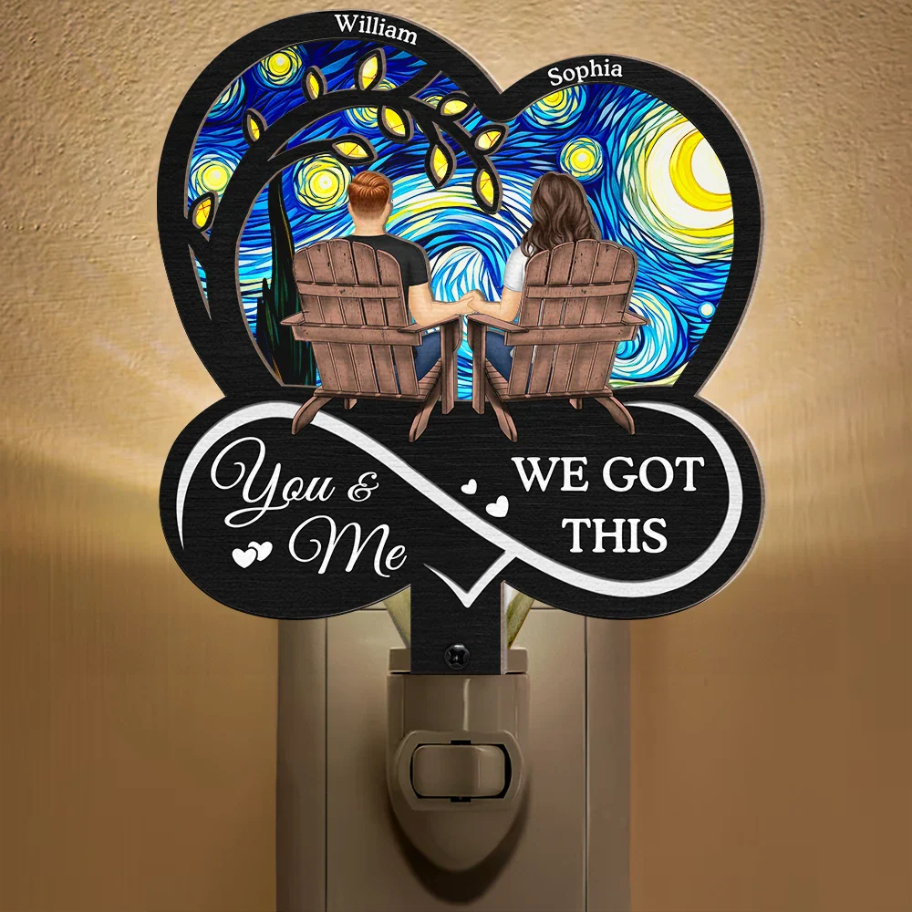 You & Me We Got This - Personalized Plug-in Night Light