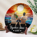Gift For Couples, Love, Happy - You & Me We Got This Till Our Last Breath - Personalized Ceramic Plate