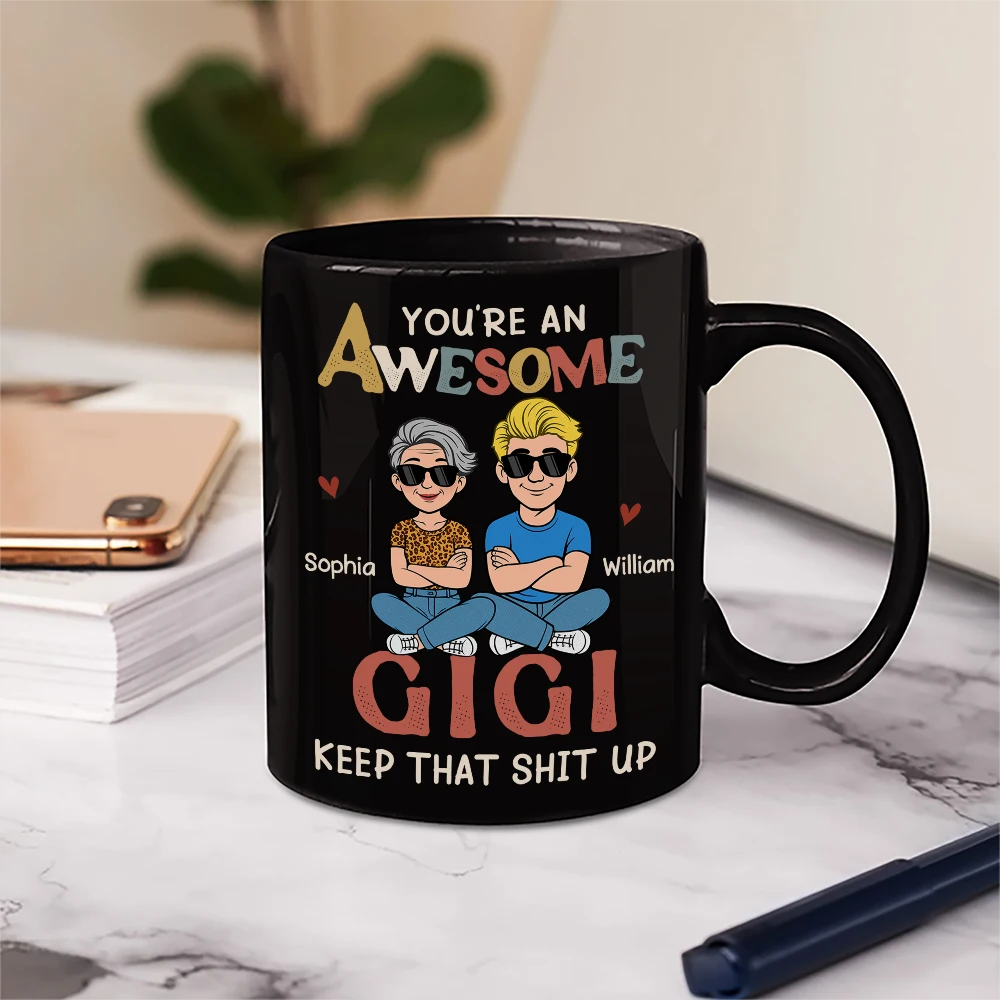 Funny,Mom - Children,Mom - Daughters (Adult),Mom - Sons,Gift For Mother,Gift For Grandma - You're An Awesome Mom - Personalized Mug