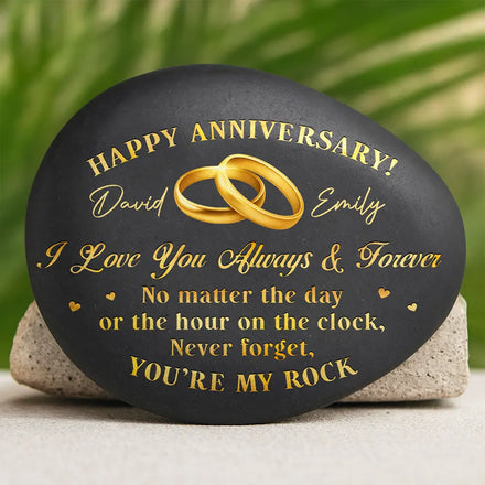 You're My Rock Couple Anniversary - Personalized Printed Rock