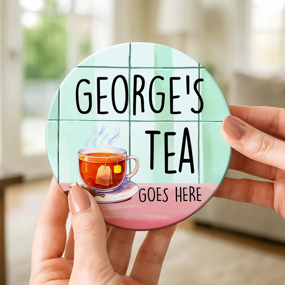 Gift For Mother,Gift For Daughter,Gift For Sisters,Funny - Your Drink Here Mother Daughter Sister - Personalized Ceramic Coaster