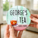 Gift For Mother,Gift For Daughter,Gift For Sisters,Funny - Your Drink Here Mother Daughter Sister - Personalized Ceramic Coaster