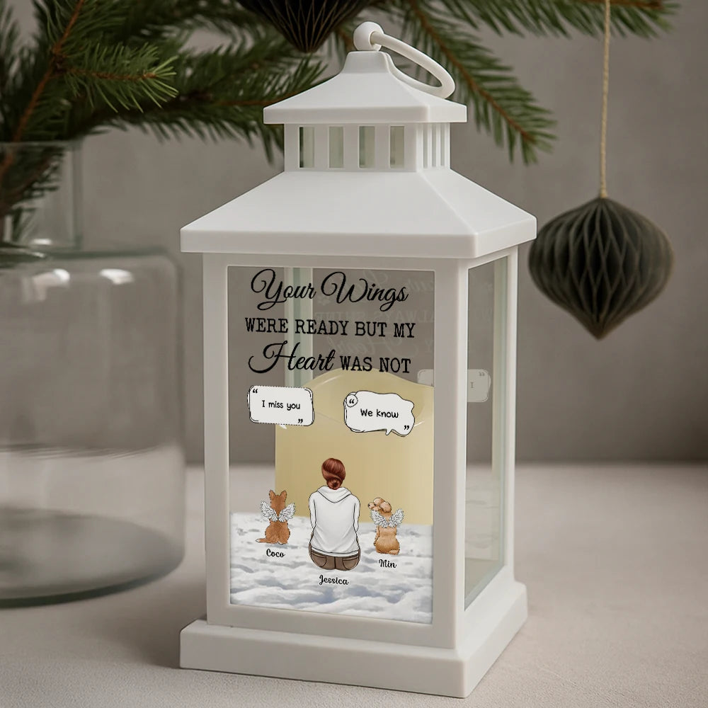 Memorial,Pet Lovers,Pet Mom,Pet Dad,Dog Lovers,Dog Mom,Dog Dad,Sad - Your Light Will Always Shine In My Heart - Personalized LED Candle Lantern