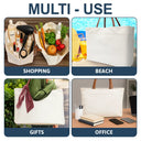 Highly Recommended Teacher - Personalized Leather Handle Tote Bag