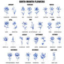 Gift For Mother, Mom - Daughters (Adult), Happy - Mother & Daughters Forever Linked Together Toile Birth Month Flower - Personalized Ring Dish