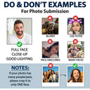 Custom Photo Funny Pet Portrait - Gift For Pet Lovers - Personalized Poster