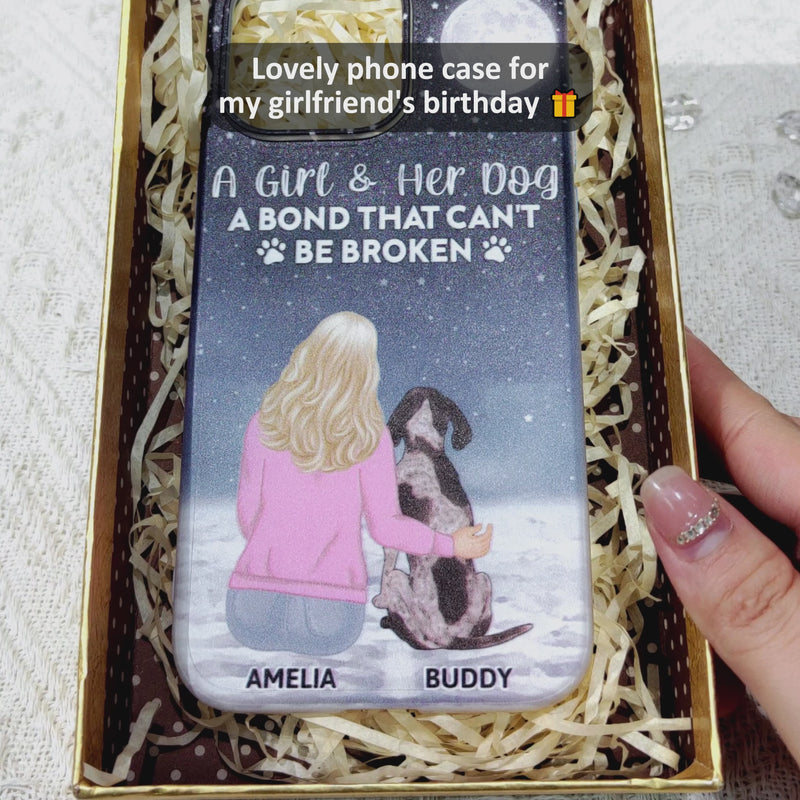 A Bond That Can't Be Broken - Gift For Dog Lovers, Dog Mom - Personalized Clear Phone Case