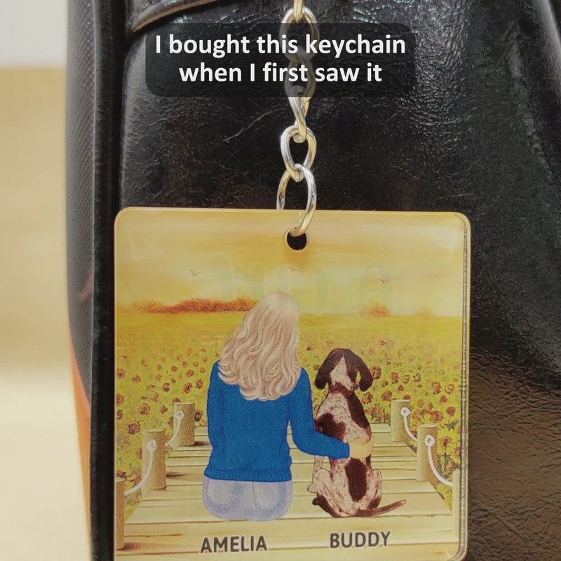 A Bond That Can't Be Broken - Gift For Dog Lovers, Dog Mom, Dog Dad - Personalized Acrylic Keychain